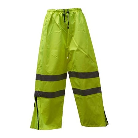 Petra Roc Inc Petra Roc Waterproof Drawstring Pants, ANSI Class E, 300D Oxford/PU Coating, Lime, L LPP-CE-L